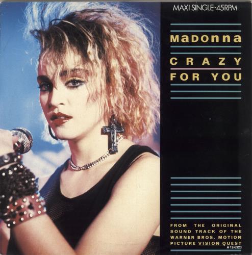 洋楽 Madonna-12Inch Madonna Crazy For You - 1st Issue Dutch 12